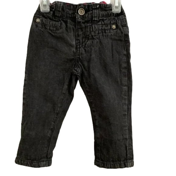 Trois Moutons Black Lined Adjustable Waist Pants size 9 Months - Picture 1 of 12